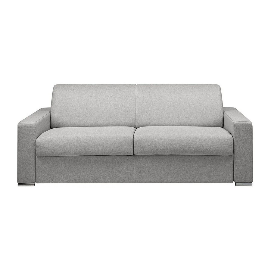 Vente-unique Schlafsofa Calito in Grau mit Stoffbezug, Breite: 216 cm - Bild 2