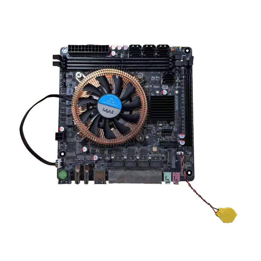 YiHESZ C246 Vpro NAS Motherboard in Schwarz mit 8 SATA, 4 LAN, 2 DDR4 Slots und 3 M.2 Anschlüssen für Mini Server All in One - Bild 2
