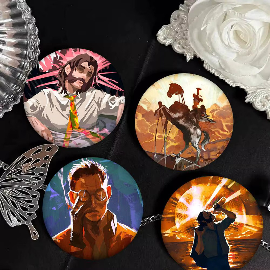 Brosche Game Disco Elysium, Rundes Abzeichen, Unisex - Bild 4