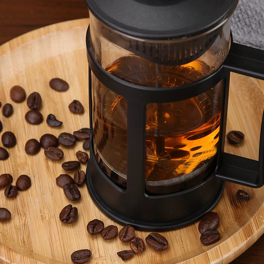 Aihogard Multifunktionale Tee- und Kaffeemaschine aus Edelstahl mit Sieb in Silber und Schwarz - Bild 2