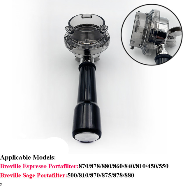 YUAN-ECT Dosiertrichter für Breville Siebträger 54mm, transparenter Dosierring aus Kunststoff für Espresso-Zubehör - Bild 1