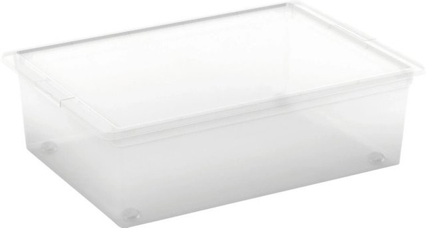 KIS Aufbewahrungsbox C L mit Deckel und 4 Rollen, transparent