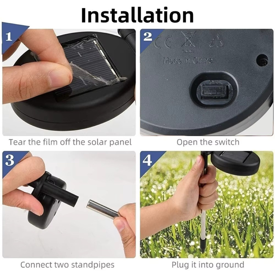 Topdii LED Solar String Fairy Lights Schwarz für Garten und Terrasse - Bild 1