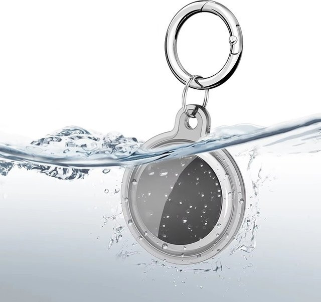Wasserdichte Schutzhülle für Apple AirTag Schlüsselanhänger in Blau mit Anti-Lost Tracker Zubehör für Gepäck und Rucksack - Bild 1