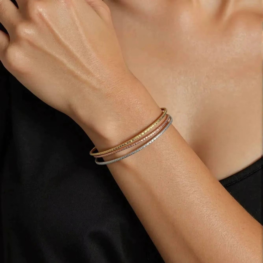 GEEZENCA Armbänder, 925 Silber, Tricolor, Damen - Bild 2