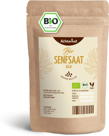 Achterhof Senfsaat gelb ganz Bio 250 g - Bild 1
