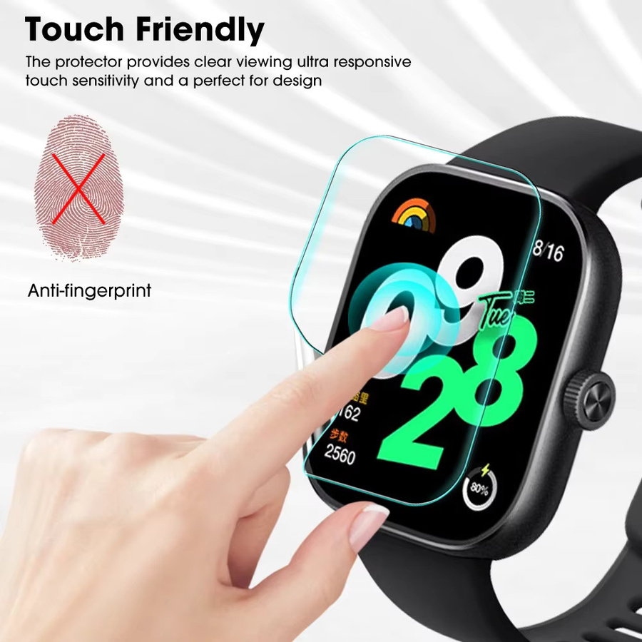 Xiaomi Redmi Watch 3 4 5 Active Displayschutzfolie aus Hydrogel, transparent, Anti-Kratzer Soft Film - Bild 6