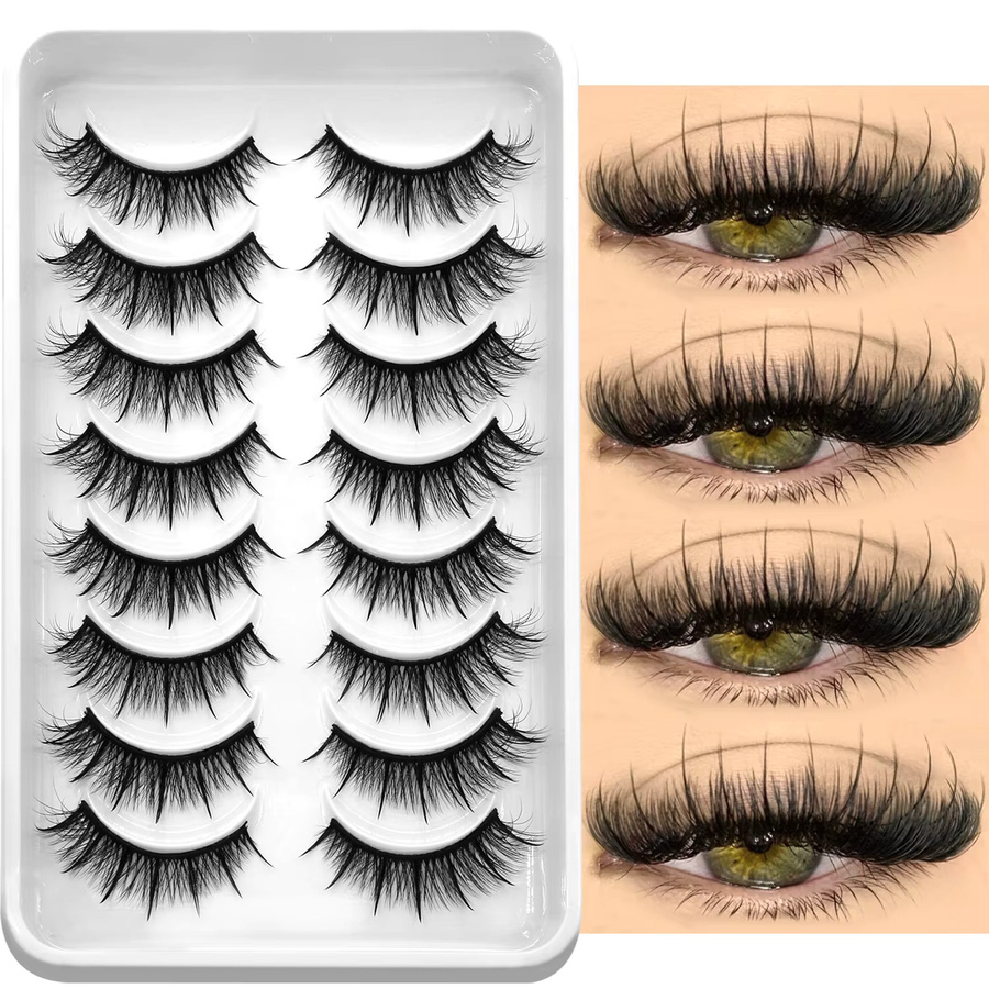Lasvirey Künstliche Nerz-Wimpern, Black, Unisex - Bild 5