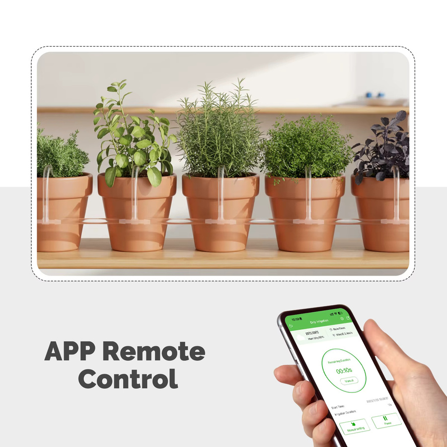 MOES Tuya WiFi Bewässerungsgerät mit Timer für Smart Home Automatisierung, kompatibel mit Alexa und Google Home via App und Sprachsteuerung - Bild 2