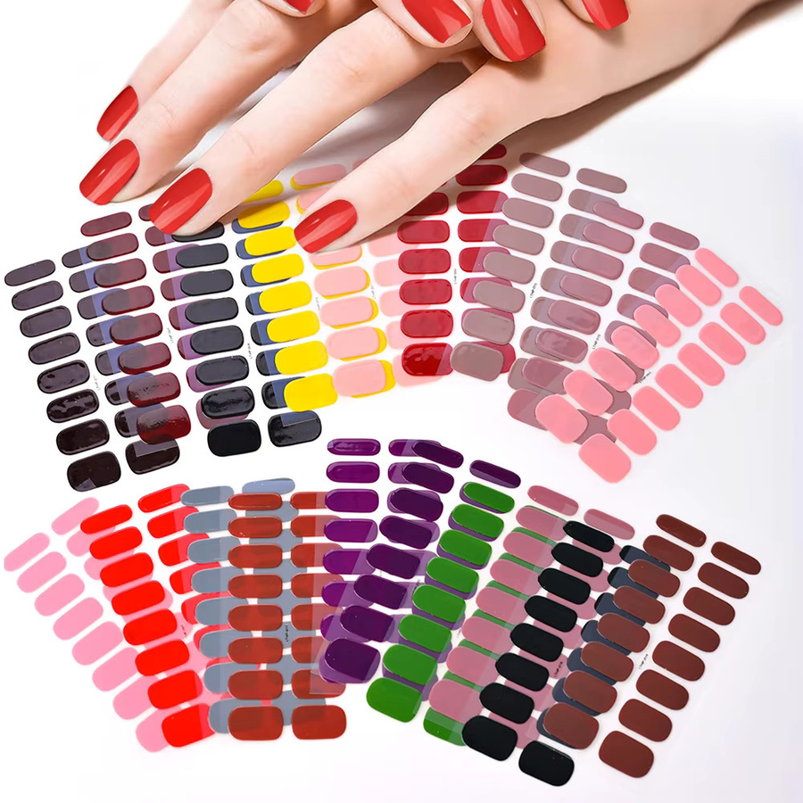 HotPress UV Gel Nagel Aufkleber, Glänzend, 16 Stück - Bild 2
