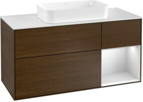 V&B Waschtischunterschrank Finion in Weiß lackiert, Breite: 120 cm, Tiefe: 50,1 cm, Höhe: 50,1 cm - Bild 1