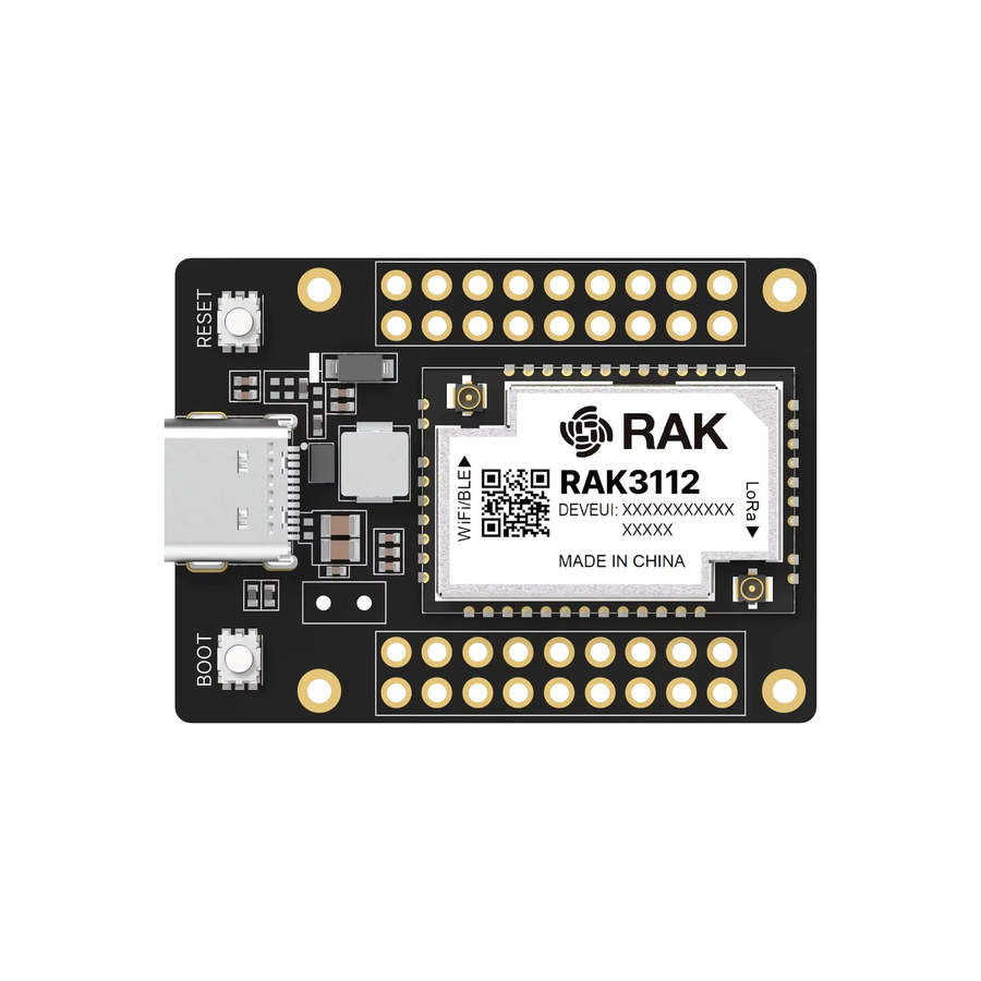 RAK3112 Breakout Board Evaluierungsboard mit ESP32-S3 und SX1262 für LoRa, WLAN und BLE zum IoT-Prototyping in Schwarz - Bild 2