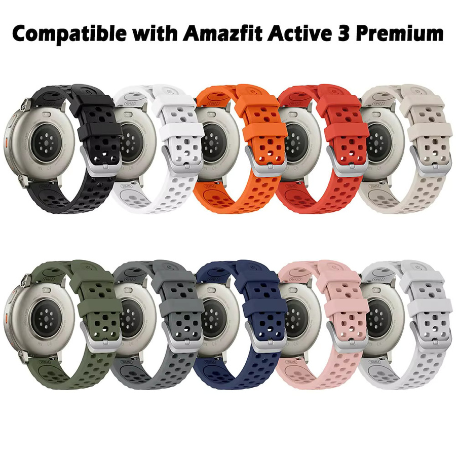 Amazfit Uhrenarmband Silikon, 20 mm, Unisex - Bild 3