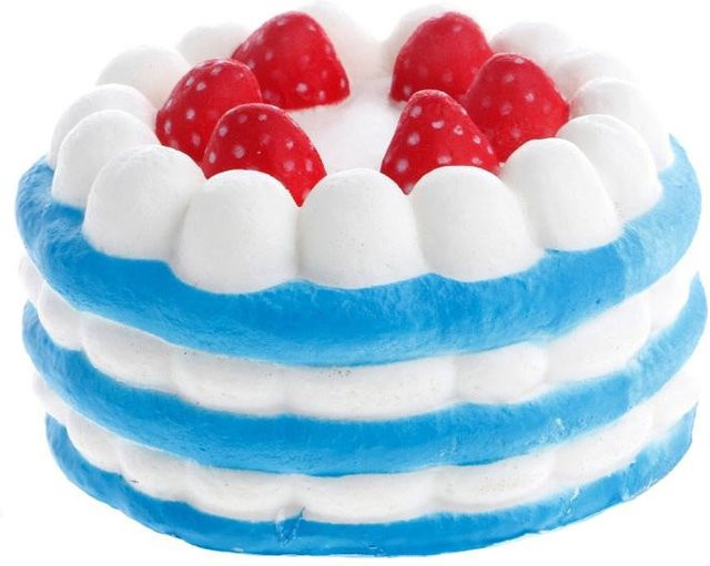 BC Pet Supplies Squishy Jumbo Simulation Erdbeere, Stressabbau Spielzeug - Bild 1