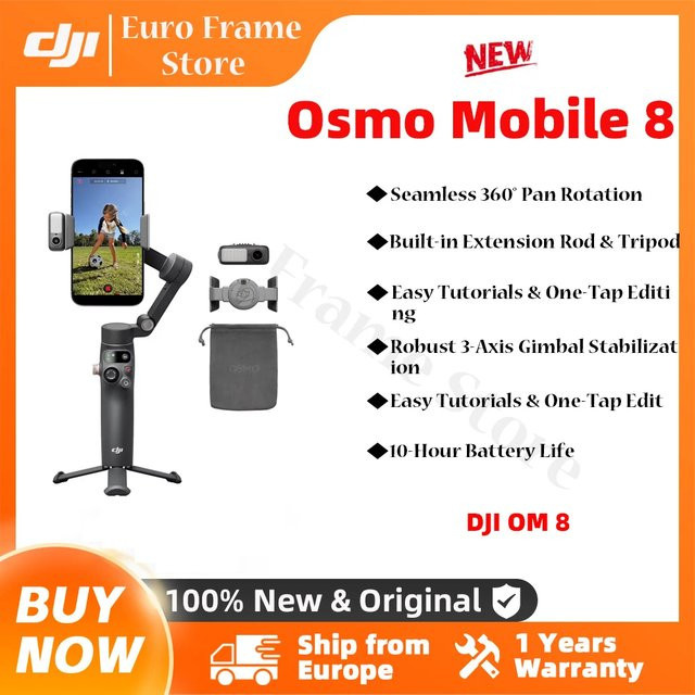 DJI Osmo Mobile 8 OM8 Smartphone Gimbal Stabilisator mit 3-Achsen-Stabilisierung - Bild 1