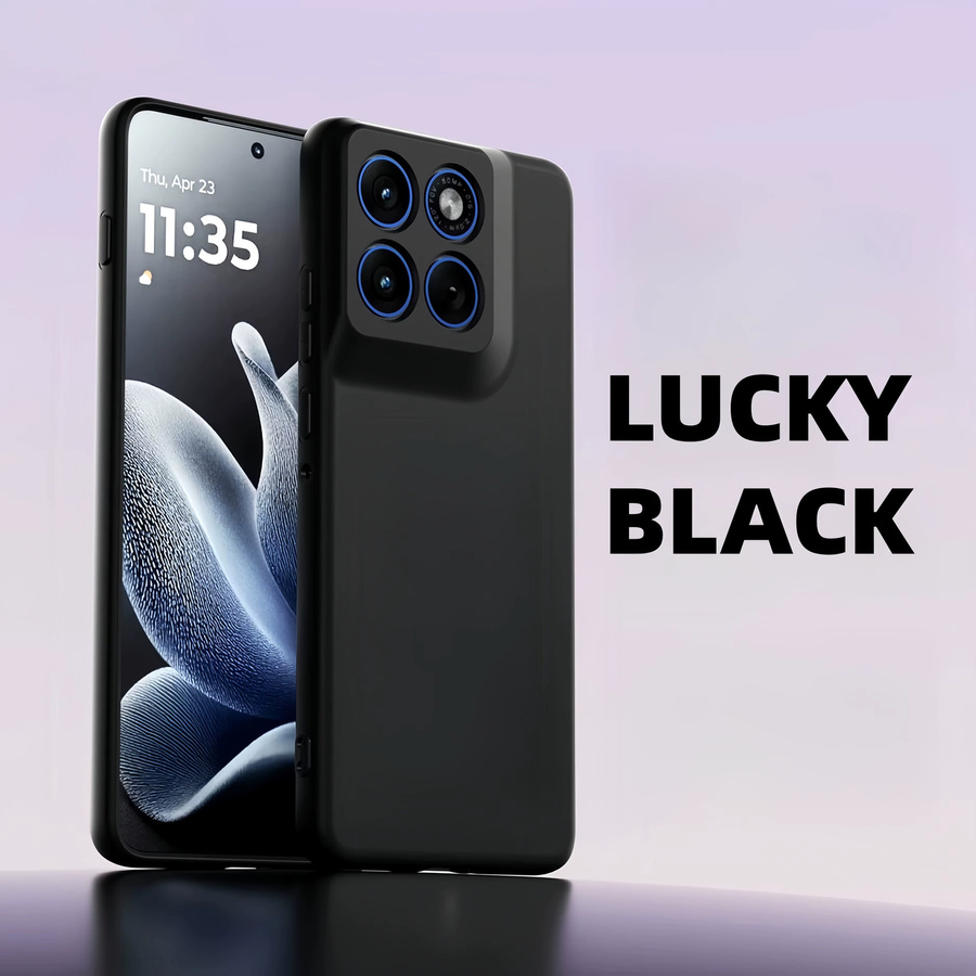 Stoßfeste Silikon Handyhülle für Motorola Moto Edge 70, Edge 60, Edge 60 Pro und Edge 60 Fusion in Schwarz - Bild 4