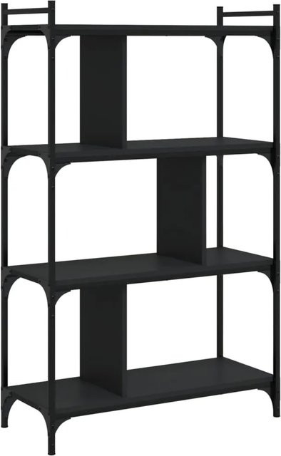 vidaXL Bücherregal im Industrial Design mit 4 Böden in Schwarz, B/T/H: 76 x 32 x 123 cm - Bild 1