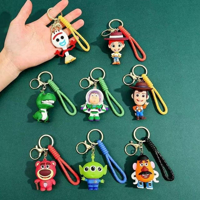 Disney Toy Story Aliens Buzz Lightyear Woody, Silikon-Puppenanhänger, Bunt / Mehrfarbig - Bild 1