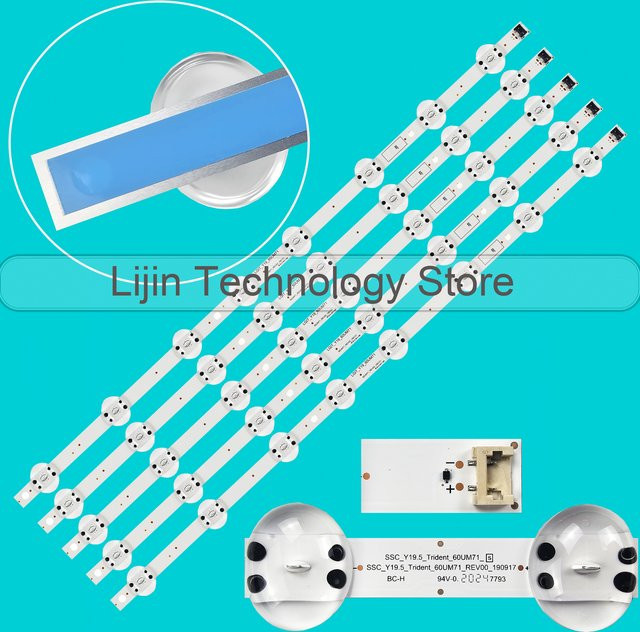 LED Hintergrundbeleuchtungsstreifen in Weiß für LG IT 60UM71 60UM71007LB 60UN71006LB 60UM6900PUA 60UN7000PUB 60UN7000 - Bild 1