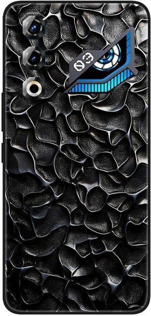 Nubia Neo 5G und Nubia Neo 3 GT Silikon Hülle mit Marmor Cartoon Design in Schwarz - Bild 1