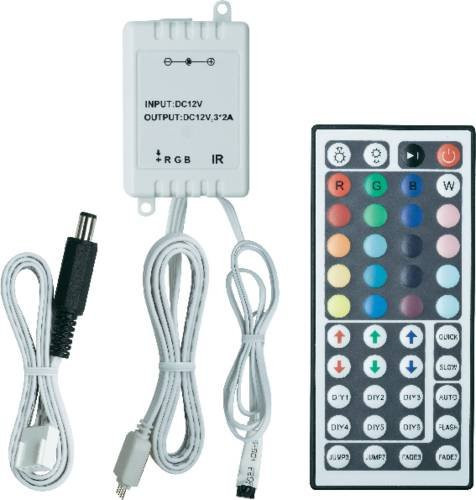 Paulmann YourLED RGB-Controller Weiß mit IR-Fernbedienung, dimmbar, 12V - Bild 1