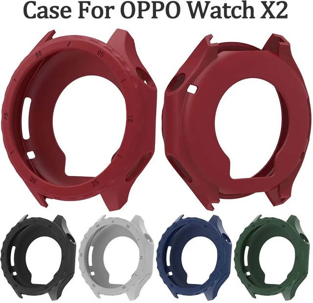OPPO Silikonhülle für OPPO Watch X2, grau, multicolor, Unisex - Bild 1