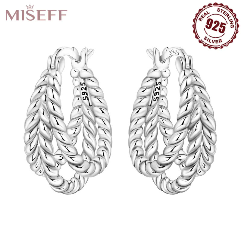 MISEFF Creolen, 925 Sterlingsilber, Damen - Bild 3