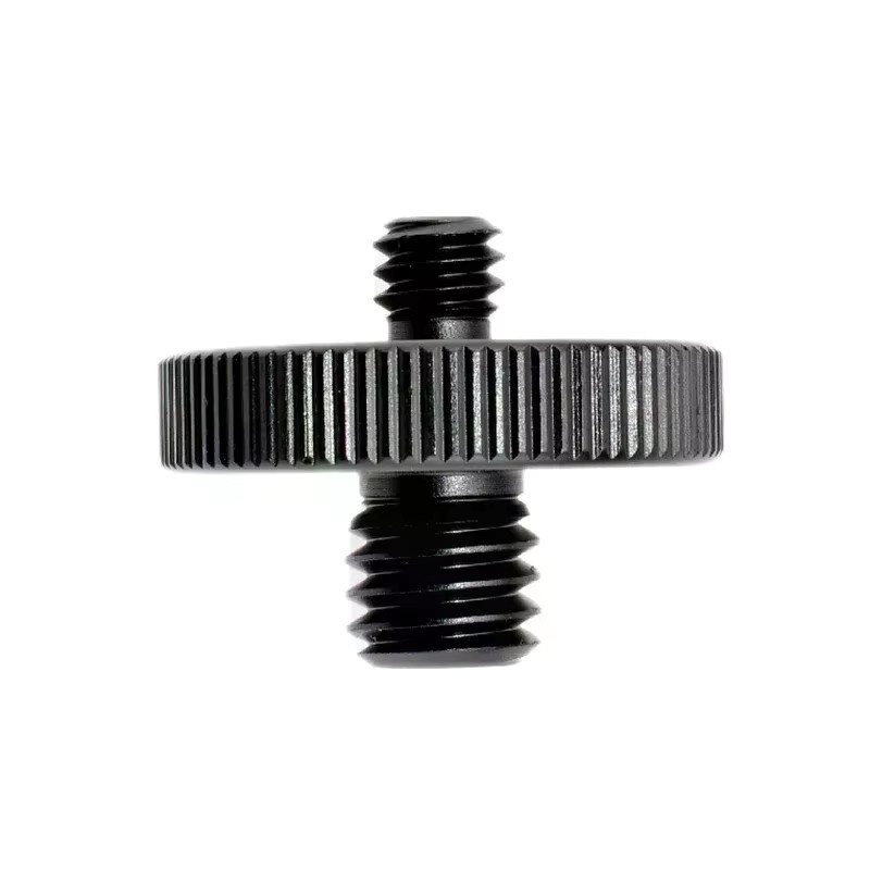 Universelle Kamera-Konvertierungsschraube Schwarz mit 1/4 Zoll Stecker auf 3/8 Zoll Doppelmuttern für Stativmontage und Schnellwechsel-Kameraschrauben als Mount-Adapter - Bild 3