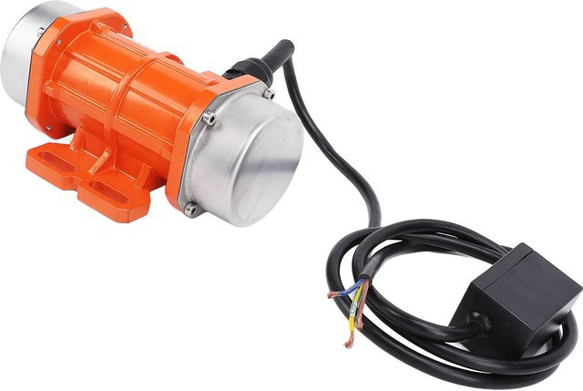 Aimo Elektrischer Betonrüttelmotor in Orange aus Aluminiumlegierung mit 3000 U/min, 50 Hz und Schutzart IP65 für Rütteltische, Siebe und Mischer, 50 W - Bild 1
