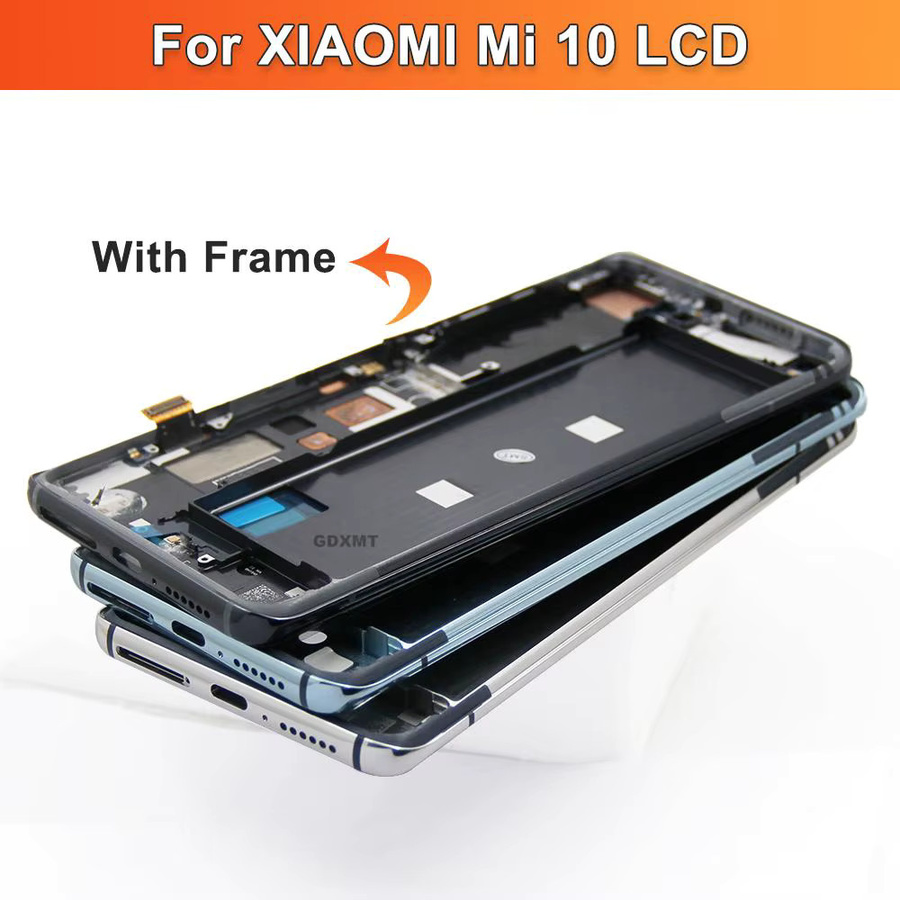 Xiaomi Mi 10 5G und Mi 10 Pro 5G Ersatz LCD Display mit 6,67 Zoll AMOLED Touchscreen Digitizer in Schwarz - Bild 2