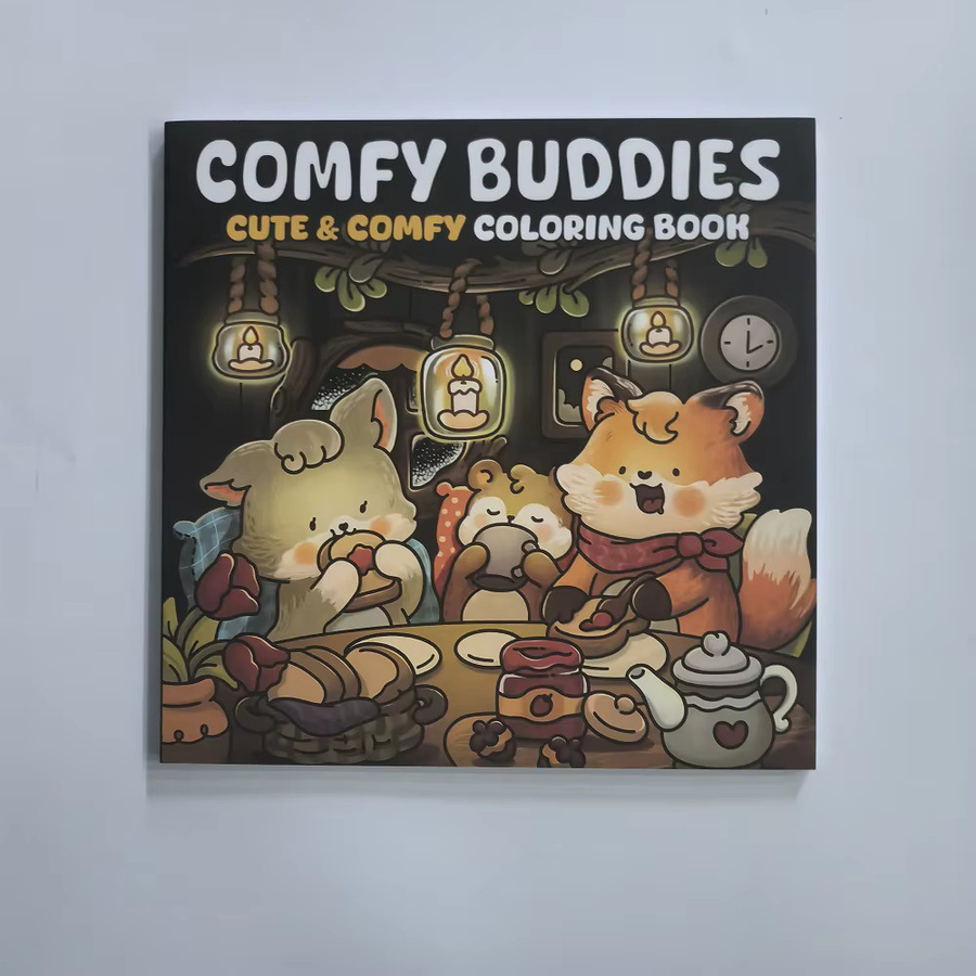 Comfy Buddies Malbuch für Erwachsene mit süßen Motiven - Bild 2