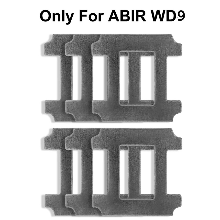 ABIR Faser-Wischtücher für Fensterreinigungs-Staubsaugerroboter WD9, grau, 6 Stück - Bild 2