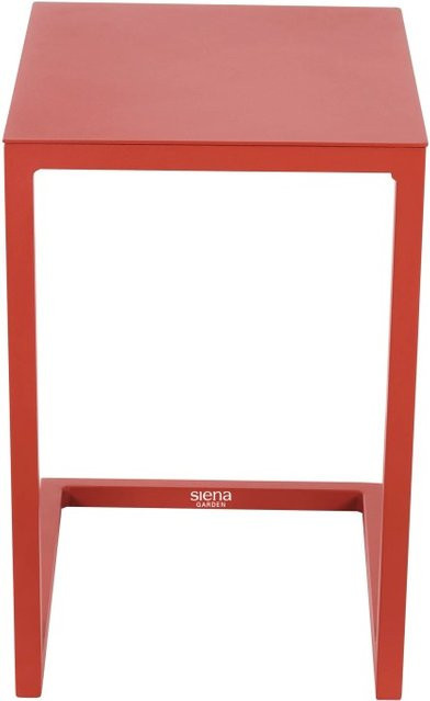 Siena Garden Gartentisch rechteckig Brick in Rot aus Aluminium für den Außenbereich, B/T/H: 40 x 33,5 cm - Bild 1