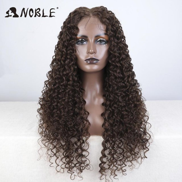 Lace Wig Perücke, 30 Zoll, Lockiges Haar, Grau, Damen - Bild 1