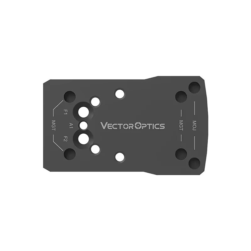 Vector Optics Moj Mgt Schwalbenschwanzadapter für Glock Universal 2-in-1-Rückvisierhalterung in Schwarz, passend für RMR/RMSC-Fußabdrücke - Bild 2