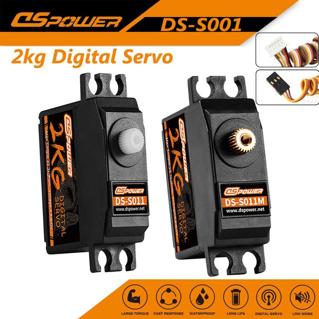 DSPOWER Digitales Servo, Metall/Kunststoff, Schwarz, Zubehör - Bild 1
