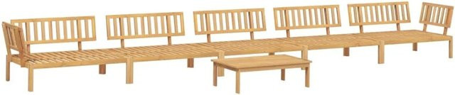 vidaXL 6-tlg. Garten-Sofagarnitur aus Akazien-Massivholz in Braun - Bild 1