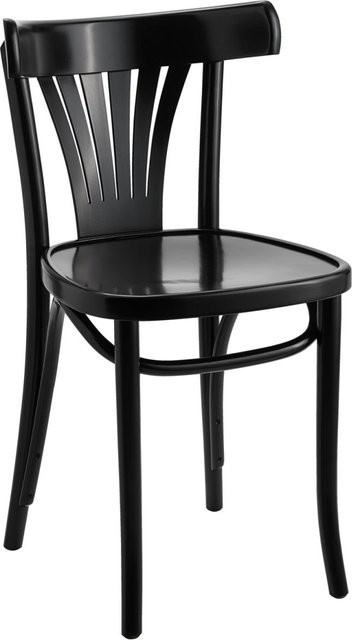 VEGA Bugholzstuhl Sambia aus Buchenholz in Schwarz, 2er Pack, B/T/H: 43 x 45 x 79 cm - Bild 1