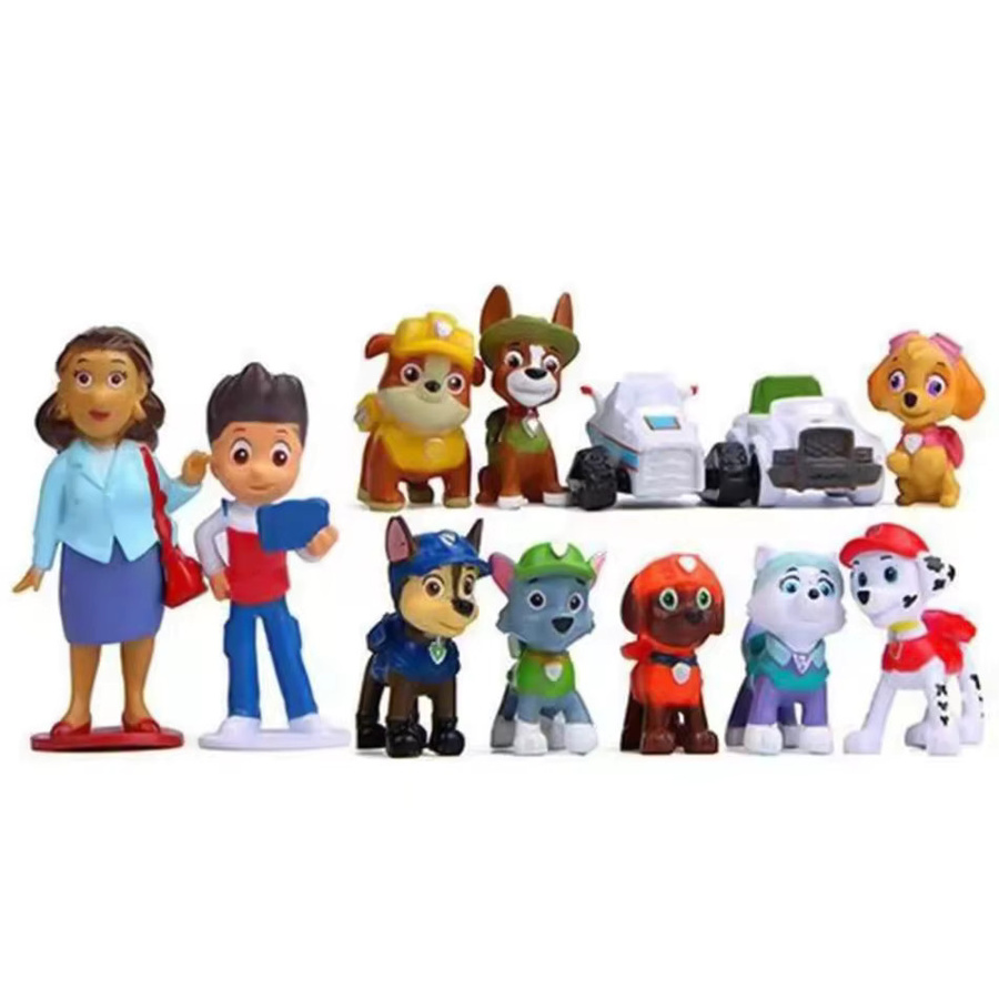 Bandai Paw Patrol Figuren, Spielzeugautos, 12 Stück - Bild 3