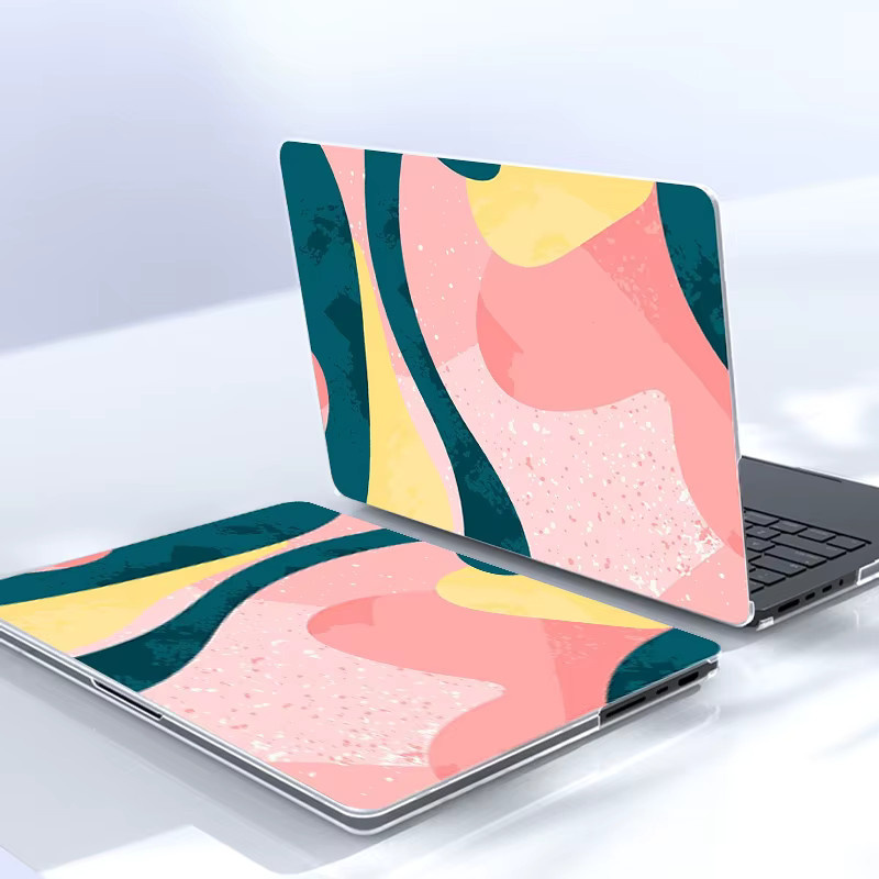 Bunte abstrakte Druckmuster Kristall-Hartschalen-Laptophülle für Apple MacBook Air 13.3/13.6 und MacBook Pro 13.3/14/16 in Multicolour - Bild 2