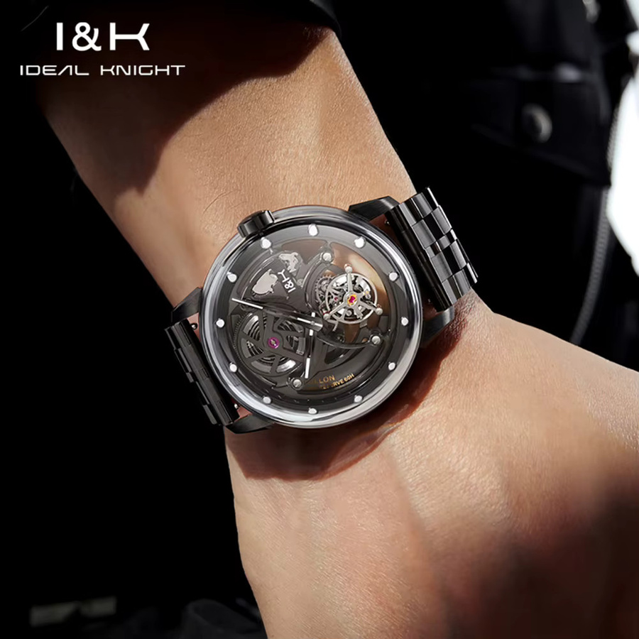 OUPINKE Armbanduhr, Automatik, Edelstahl, Weiß, Herren - Bild 3