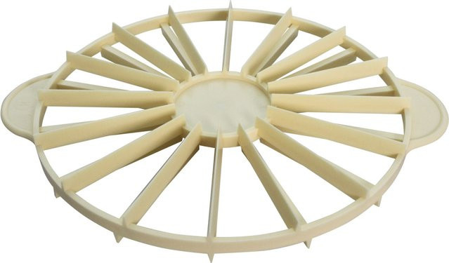 Schneider Torteneinteiler doppelseitig rund, Farbe: Beige, Durchmesser: 26,5 cm - Bild 1