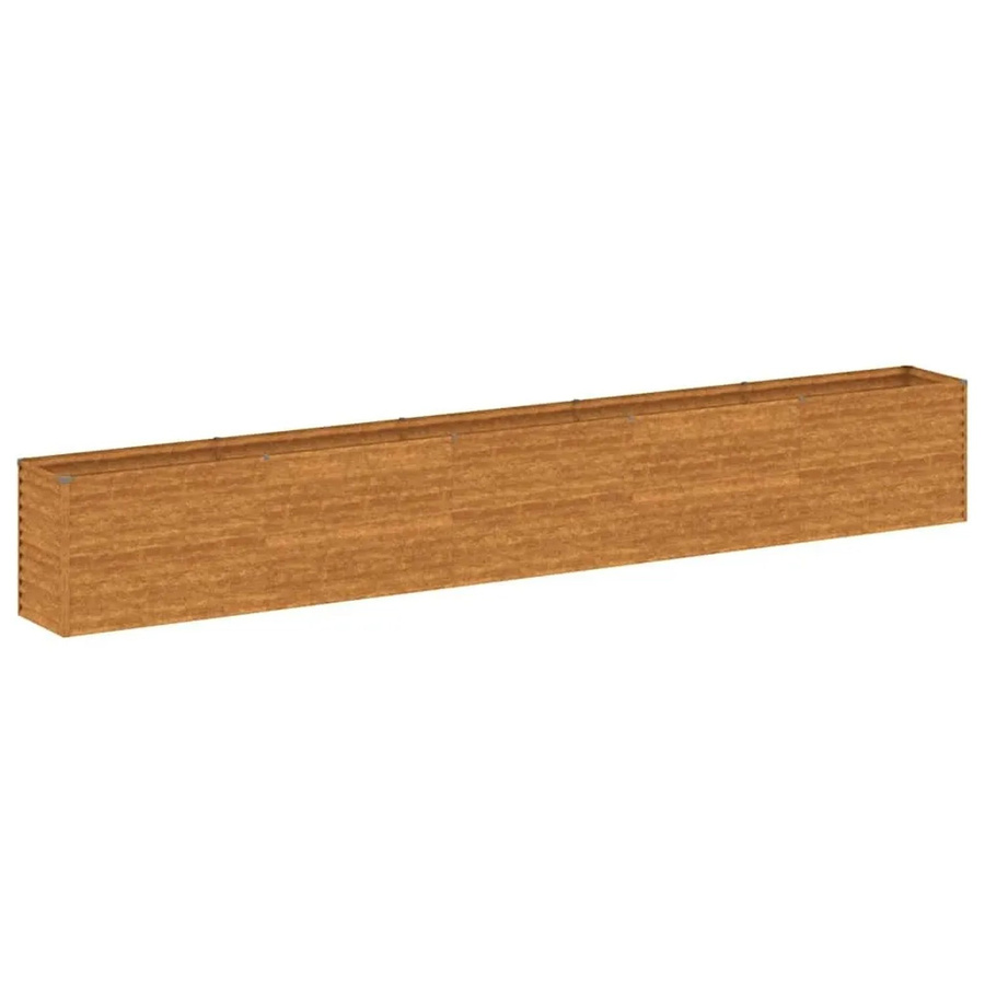 DELUKE Hochbeet AKSEL aus Cortenstahl in Braun-antik, unten offen, B/T/H: 482 x 50 x 69 cm - Bild 2