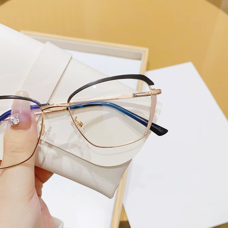 RELEN Cat-Eye Brille, Metall, Damen - Bild 1