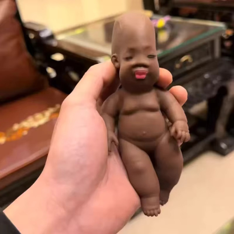 Nedooh Schwarze Quetschpuppe Käse-Squishy, Stressabbau-Spielzeug - Bild 2