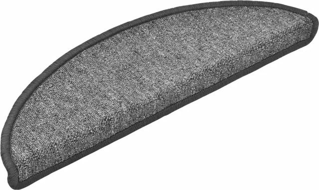 vidaXL Stufenmatten 10 Stück, Dunkelgrau, selbstklebend und rutschfest, B/T/H: 56 x 17 x 3,5 cm - Bild 1
