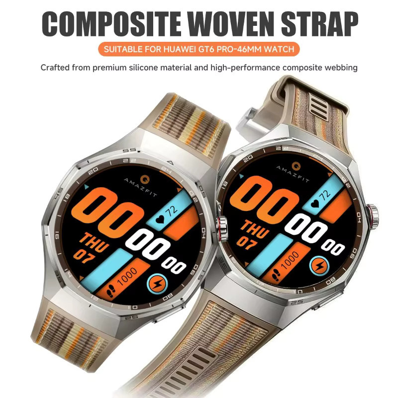Huawei Uhrenarmband Silikon, Schwarz, Unisex - Bild 1