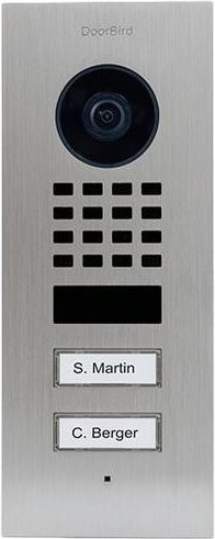 DoorBird D1102V Unterputz IP-Video-Türsprechanlage mit WLAN und LAN, Außeneinheit aus Edelstahl V4A in Silber gebürstet - Bild 1