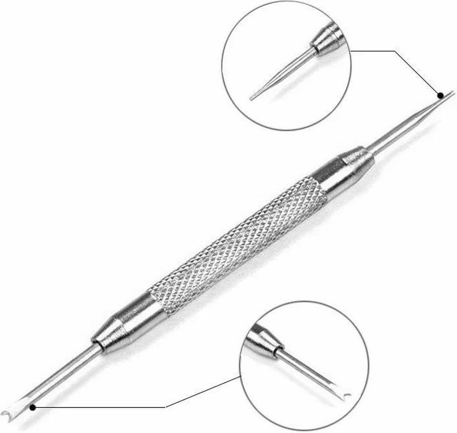 TINUORA Armband Anschluss Pin Remover-Tool, Metall, Silber, Uhrenarmband Zubehör - Bild 1