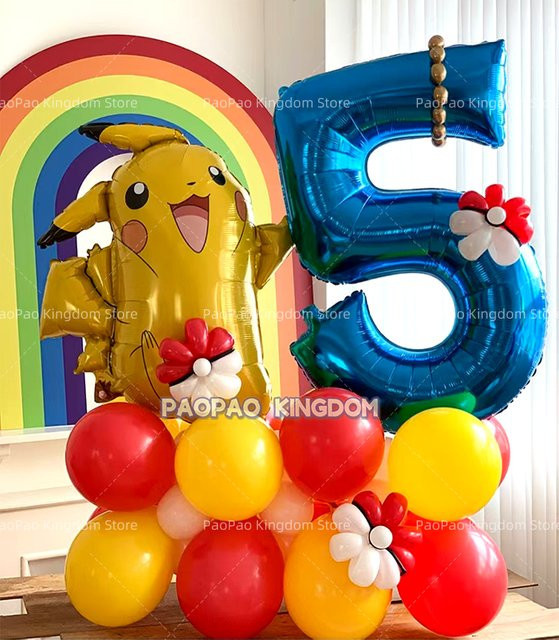 Potdemiel Pokemon Pikachu Folienballons für Kindergeburtstag und Partydekoration in Mehrfarbig - Bild 1